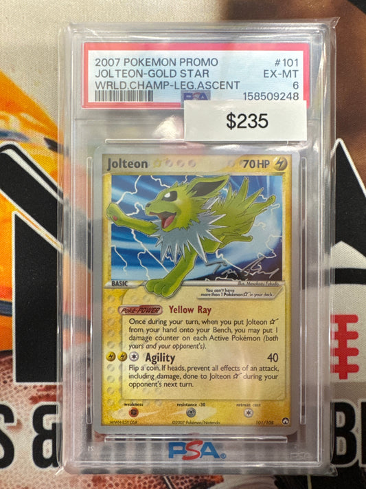 Pokémon Jolteon Gold Star World Championships 2007 101/108 PSA 6