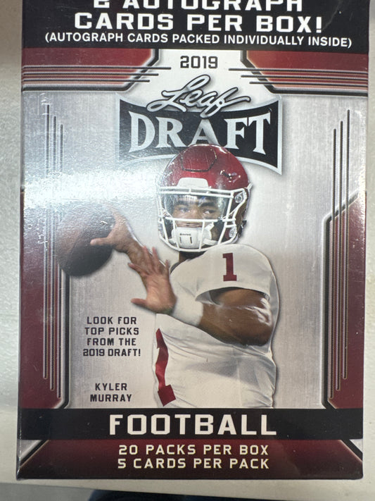 2019 Leaf Draft football blaster