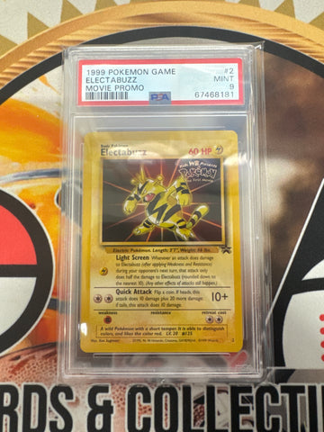 1993 Pokémon Game Electabuzz Movie Promo 2 PSA 9
