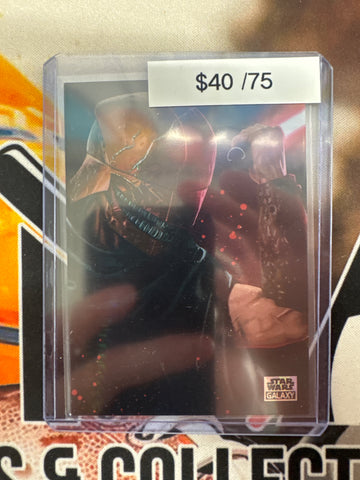 2025 Topps Star Wars Galaxy The Stranger Hyper Refractor /75