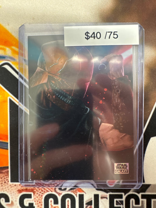 2025 Topps Star Wars Galaxy The Stranger Hyper Refractor /75