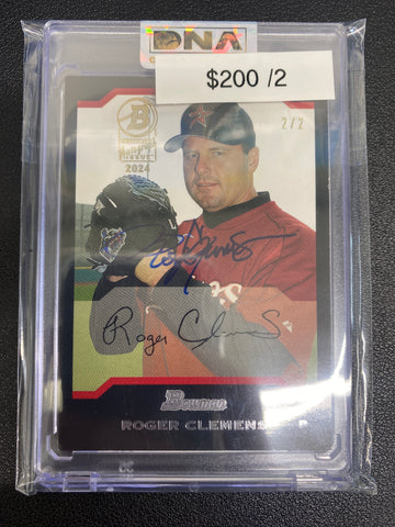 2024 Bowman Roger Clemens Autograph Issue 2/2