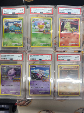 2009 Pokemon Rumble 16 Card Complete Set PSA Sequential Certification