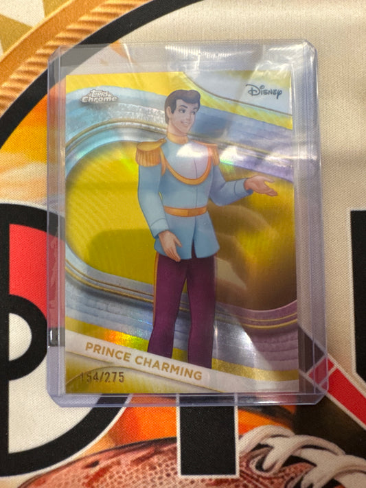 2025 Topps Chrome Disney Prince Charming Yellow Refractor /275
