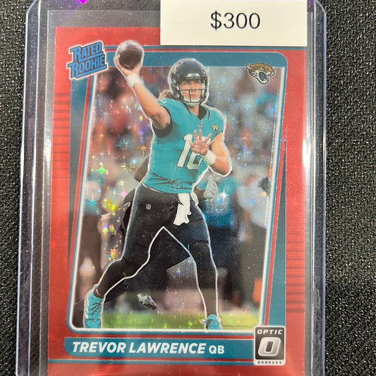 2021 Optic Trevor Lawrence red stars rated rookie