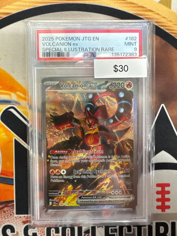 Pokemon Volcanion ex 182/159 Journey Together PSA 9