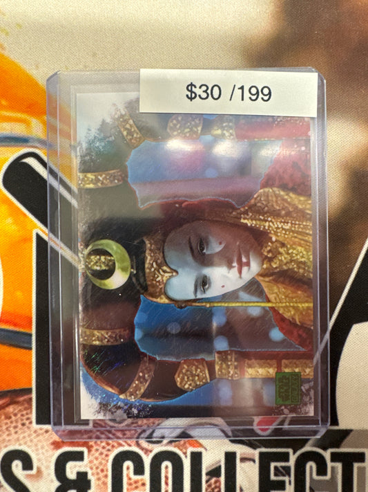 2025 Topps Star Wars Galaxy The Queen Of Naboo Green Speckle Refractor /199