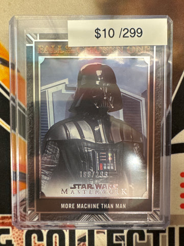 2025 Topps Star Wars Masterwork Fall Of The Chosen One More Machine Than Man Refractor /299