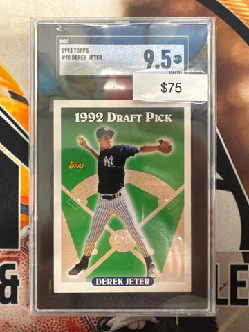 1993 Topps MLB Derek Jeter 1992 Draft Pick SGC 9.5