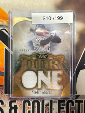 2026 Topps Tier One MLB Yordan Alvarez Tier One Relics Die-Cut /199
