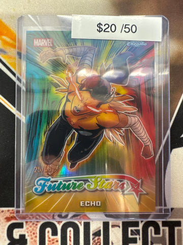 2026 Topps Chrome Marvel Echo Future Stars Gold Refractor /50