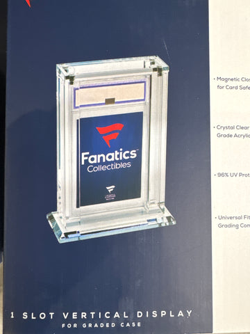 Fanatics 1 slot vertical acrylic case for graded card