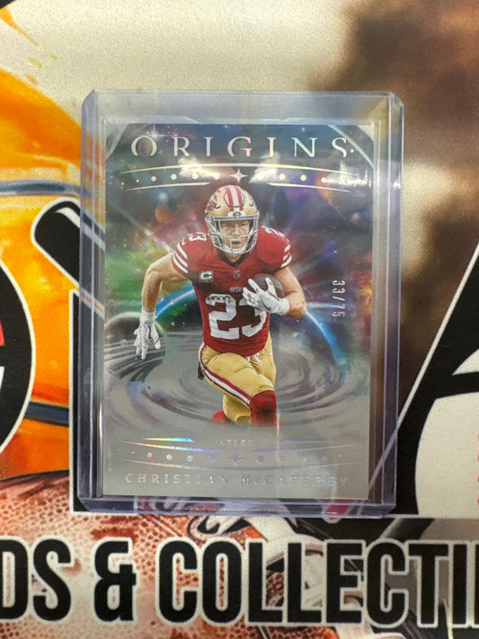 2025 Panini Origins NFL Christian McCaffrey Silver Refractor /75
