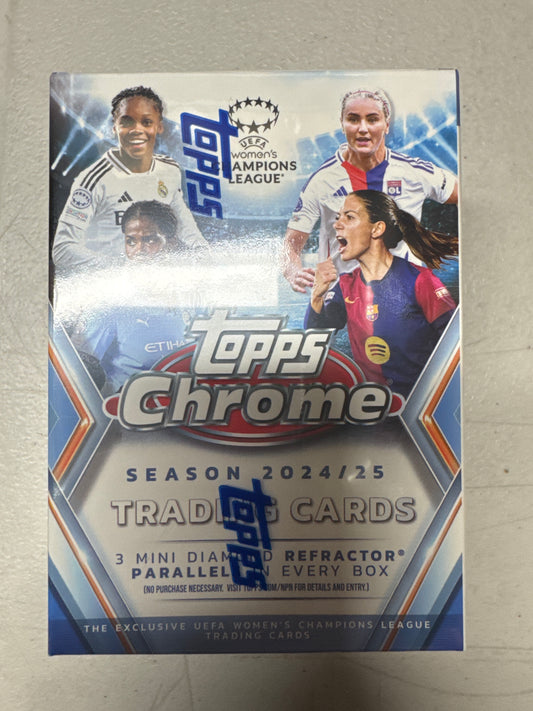 2024-25 Topps Chrome UEFA Women’s Champion’ League blaster