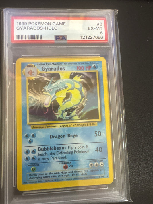 Pokémon Gyarados Holo Base Set 6/102 PSA 6