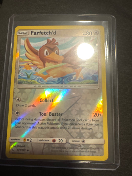 Pokemon Farfetch’d 127/181 reverse holo Team Up