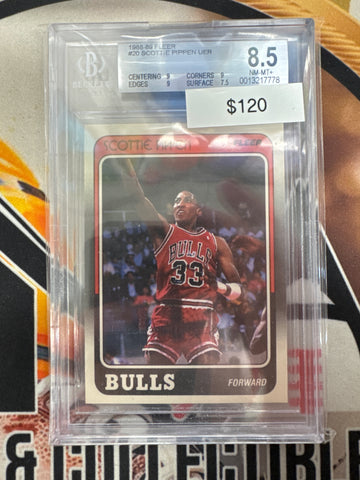 1988-89 Fleer Basketball Scottie Pippen UER BGS 8.5