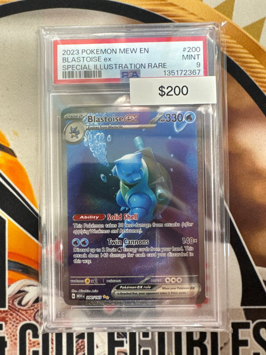 Pokemon Blastoise ex 200/165 PSA 9