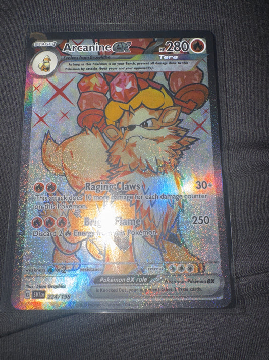 Pokémon Arcanine ex 224/198 Scarlet & Violet base set