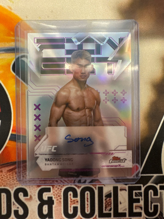 2025 Topps Finest UFC Yadong Song Finest Autograph