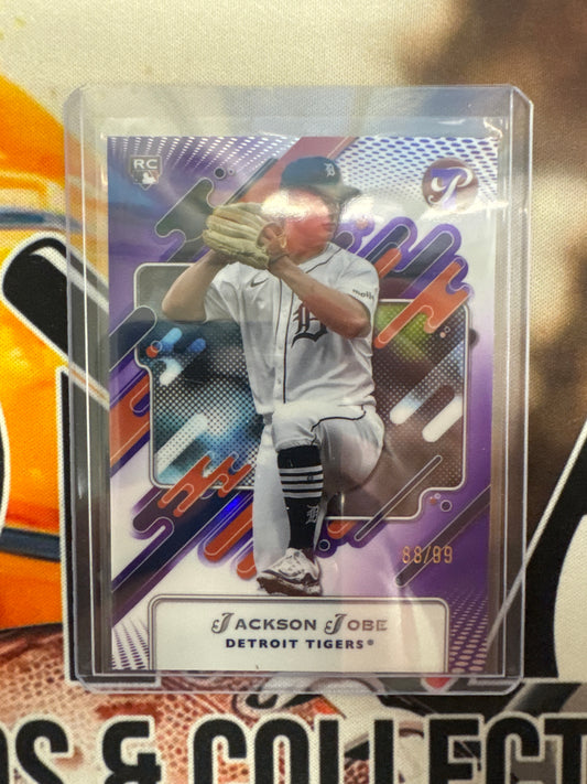 2025 Topps Pristine MLB Jackson Jobe Rookie Purple Refractor /99