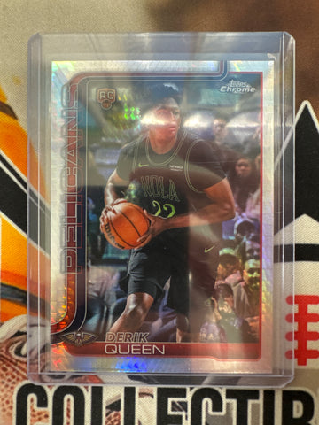 2026 Topps Chrome NBA Update Derik Queen Rookie Prism Refractor
