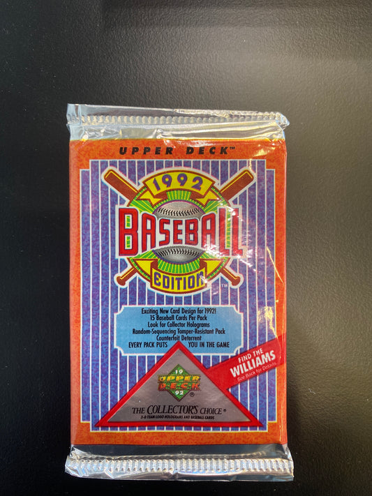 1992 Upper Deck MLB Single Pack