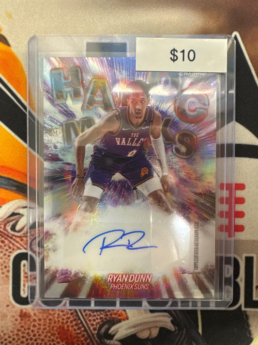 2026 Topps Chrome NBA Update Ryan Dunn Havoc Marks Refractor Autograph