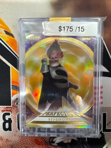 2025 Topps Pixar Gold Syndrome The Incredibles Purple Refractor /15