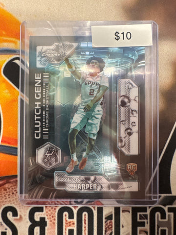 2026 Topps Chrome NBA Update Dylan Harper Rookie Clutch Gene Refractor