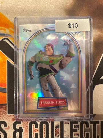 2026 Topps Toy Story 30th Anniversary Spanish Buzz Image Variation Refractor