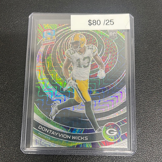 2023 NFL Spectra Dontayvion Wicks Rookie /25