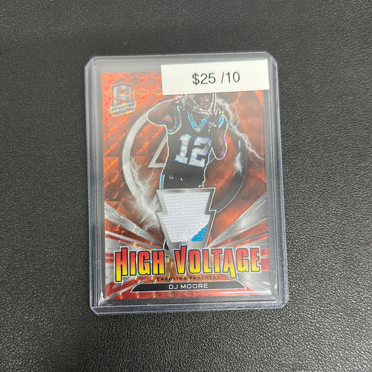 2021 Spectra DJ Moore Patch "High Voltage" #4/10 #HV-DM