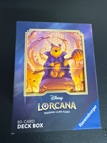 Disney Lorcana Winnie the Pooh Hunny Wizard deck box