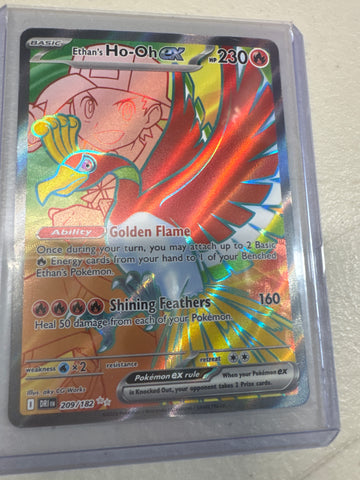 Pokemon Ethan’s Ho-Oh ex 209/182 Destined Rivals