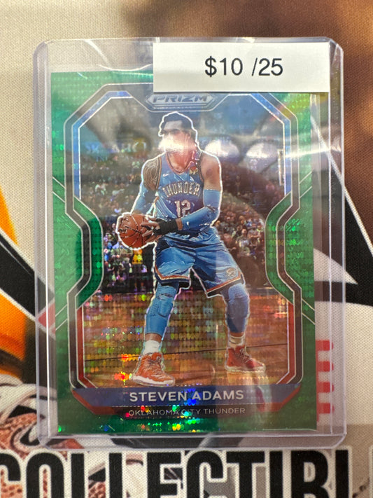 2020-21 Panini Prizm NBA Steven Adams Green Pulsar /25