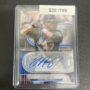 2024 MLB Topps Tribute Jose Reyes Blue Auto /199