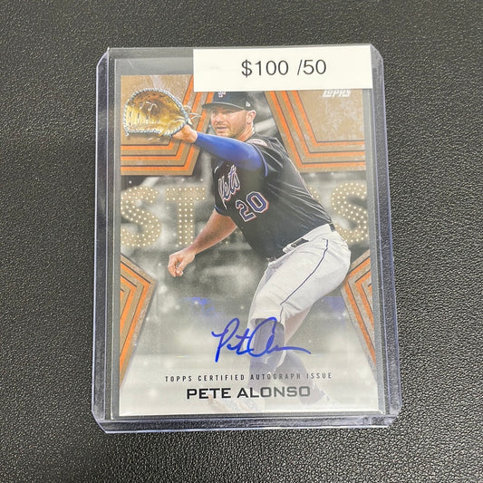 2023 MLB Pete Alonso Topps Baseball Stars Auto /50