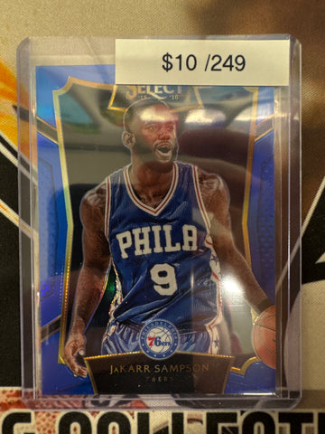 2015-16 Panini Select NBA Jakarr Sampson Blue Prizm /249