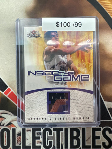 2002 Fleer Skybox NBA John Stockton Authentic Jersey Number Relic /99