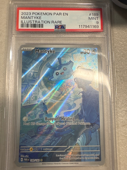 Pokemon Mantyke 189/182 PSA 9