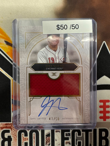 2025 Topps Definitive Collection MLB Joey Votto Autograph Relic /50
