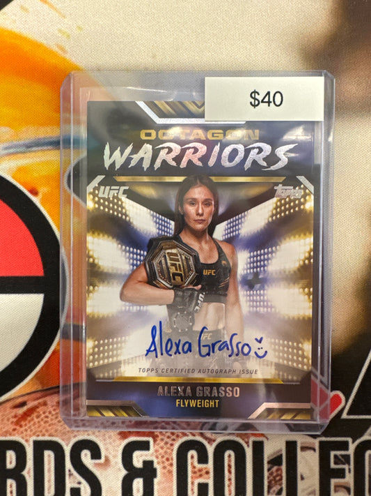 2024 Topps UFC Knockout Alexa Grasso Octagon Warriors Autograph