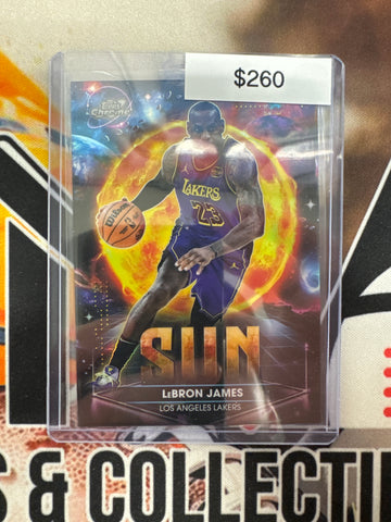 2026 Topps Chrome Cosmic NBA LeBron James Planetary Pursuit “Sun” SSP