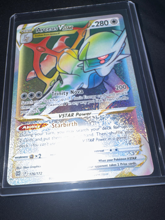 Pokémon Arceus VStar secret 176/172 Brilliant Stars