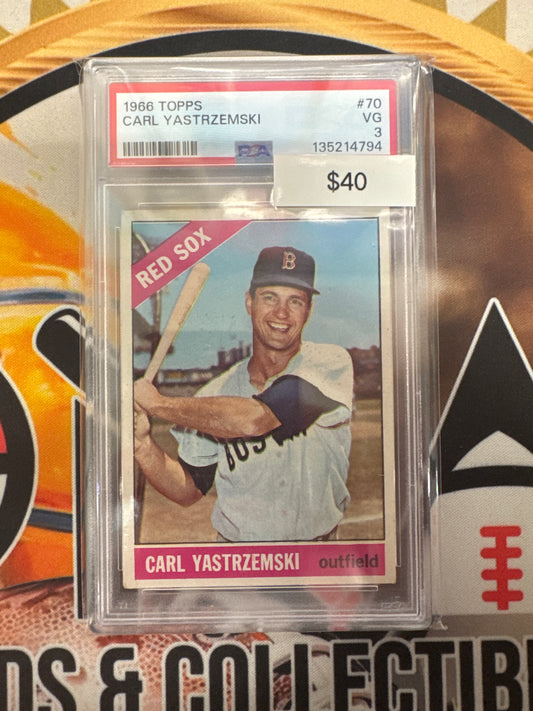 1966 Topps MLB Carl Yastrzemski PSA 3