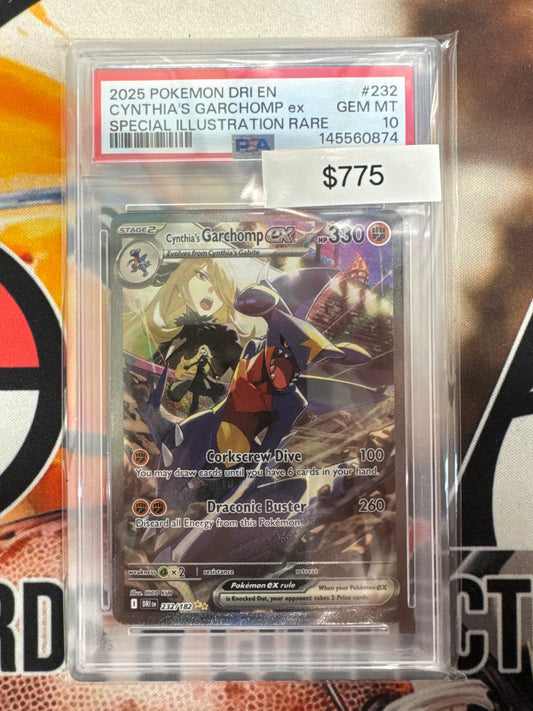 Pokémon Cynthia’s Garchomp Special Illustration Rare Destined Rivals 232/182 PSA 10