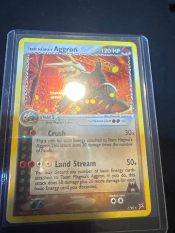 Pokémon Team Magma’s Aggron 7/95 holo LP