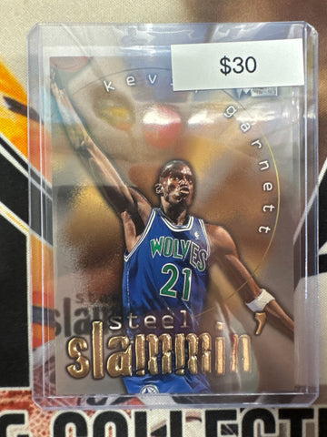 1996-97 Fleer Skybox Basketball Kevin Garnett Steel Slammin’