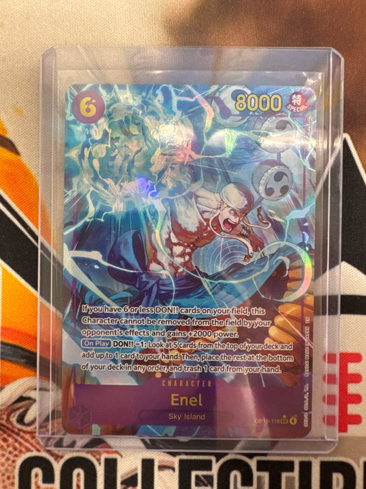 One Piece Enel (OP15-118) Alternate Art Adventure On Kami’s Island Secret Rare
